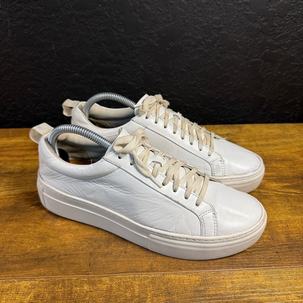 Vagabond Shoemakers Zoe 4827-201-01 White Leather Platform Sneakers Womens 10